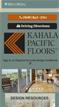 Mobile Screenshot of kahalapacificfloors.com