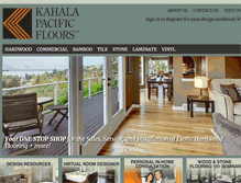 Tablet Screenshot of kahalapacificfloors.com